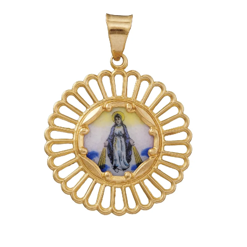 10KT Yellow Gold Religious Pendant. Chain Not Included