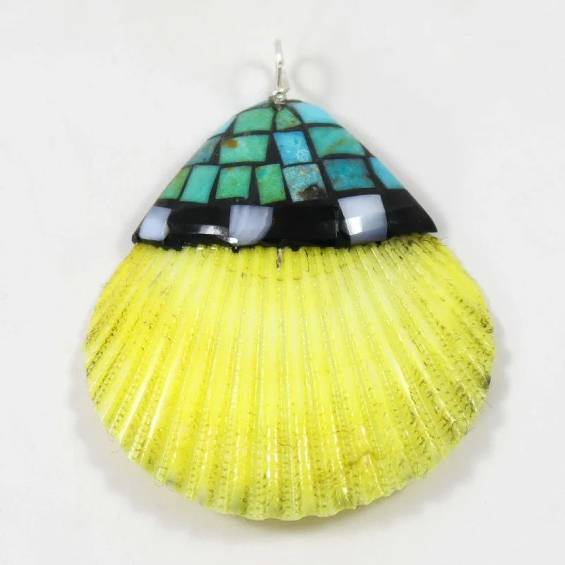 Inlaid Shell Pendant