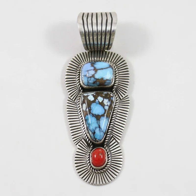 Iron Maiden Turquoise Pendant