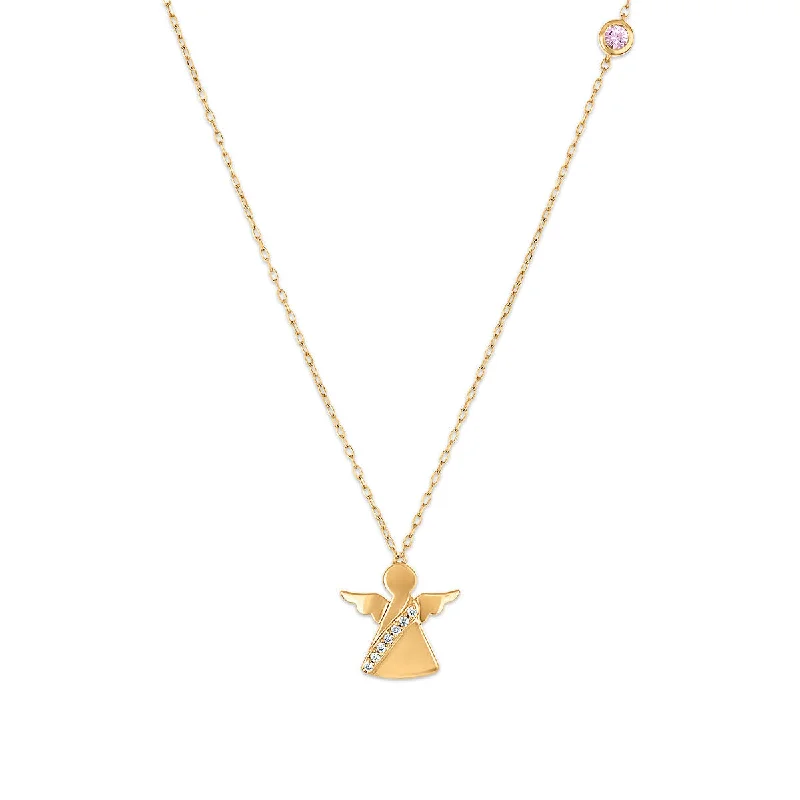 LoveSong EcoLove Diamond Accent Angel Pendant