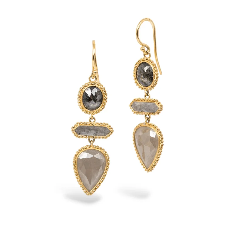 Moonshadow Diamond Earrings