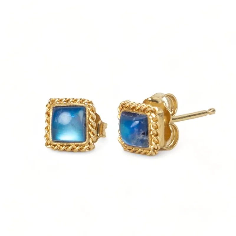 Moonstone Stud Earrings