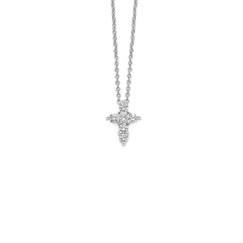 Roberto Coin Tiny Treasures Diamond Cross Pendant