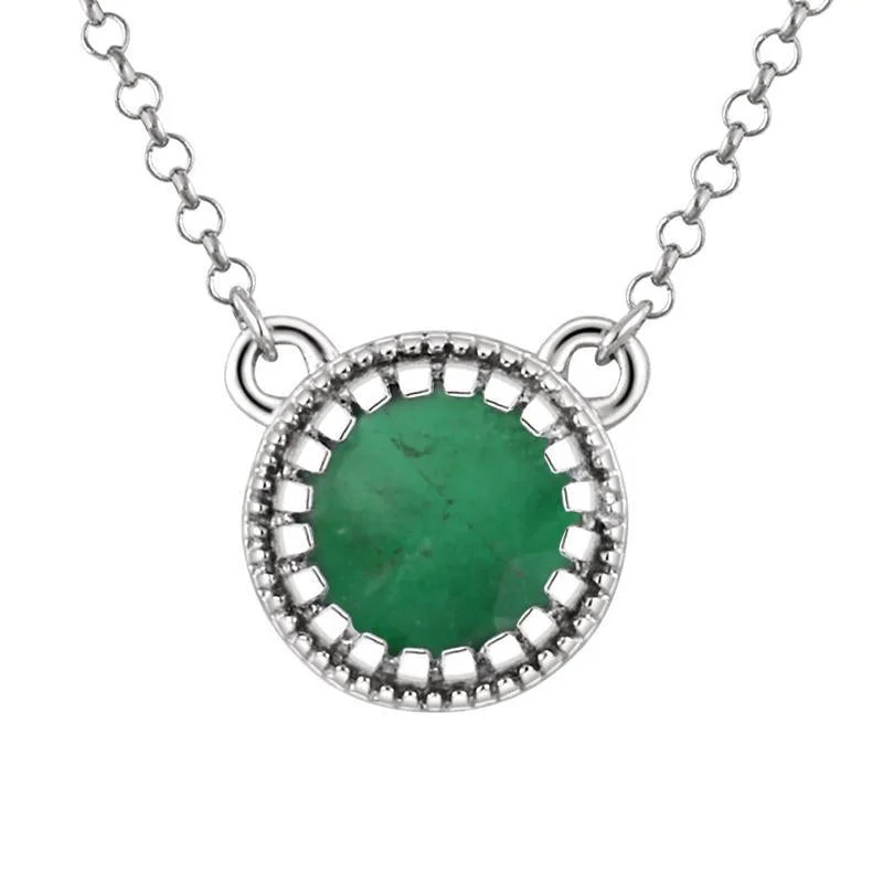 Sabel Collection Round Birthstone Pendant Necklace