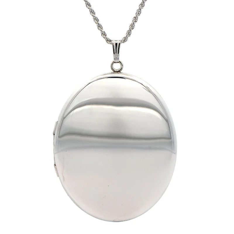 Sterling Silver Oval Locket