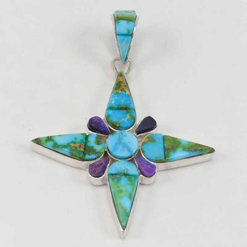 Turquoise and Sugilite Pendant