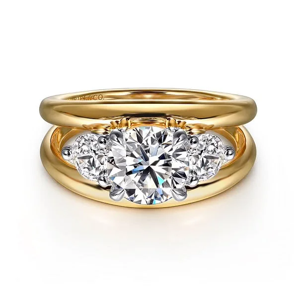 GABRIEL & CO "Contemporary" Engagement Ring