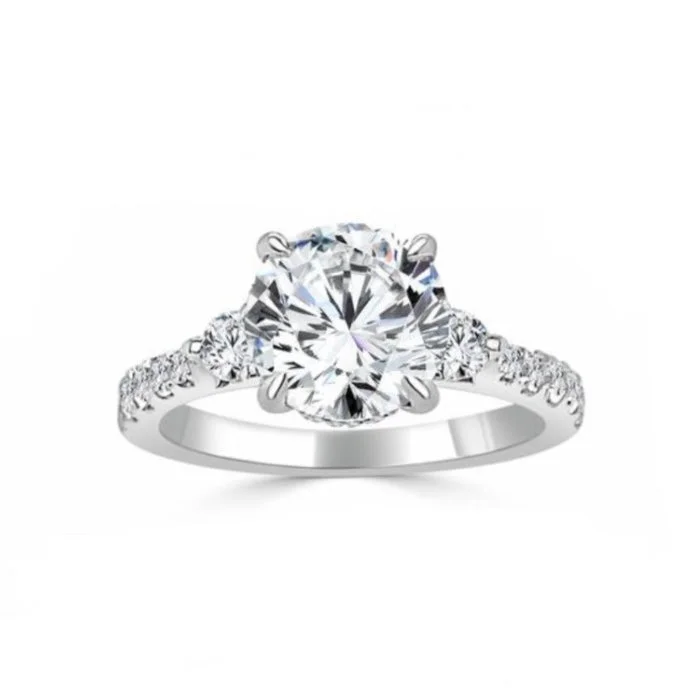 IMAGINE Three Stone Diamond Engagement Ring