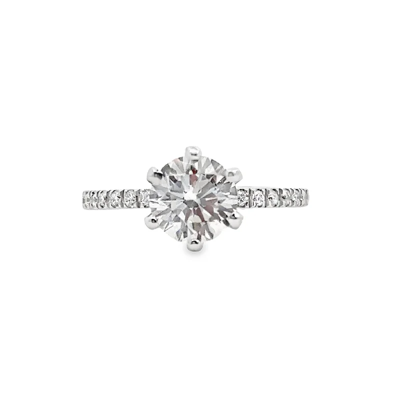 Lab Grown White Gold Diamond Engagement Ring