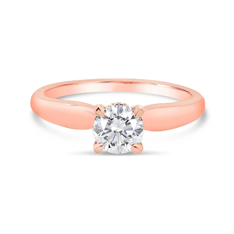 Rose Gold Solitaire Engagement Ring