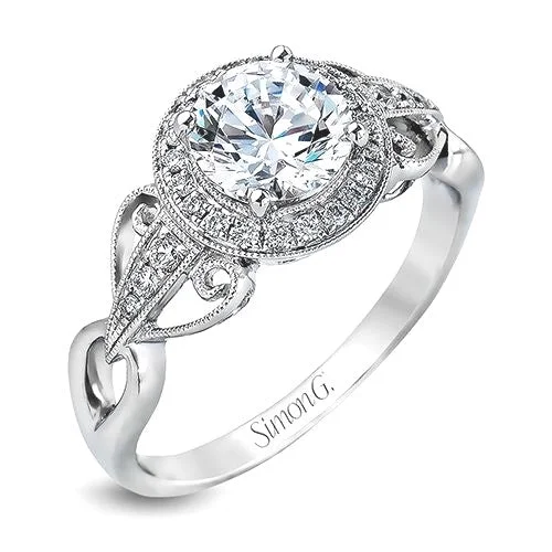 Simon G. "Passion" Halo Engagement Ring