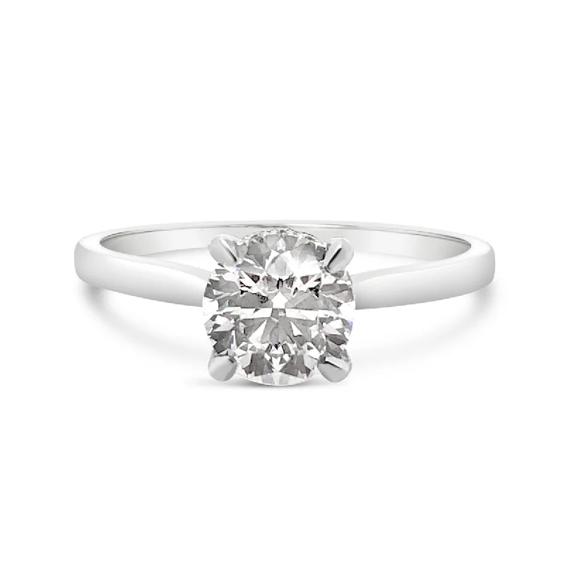 White Gold Solitaire Engagement Ring