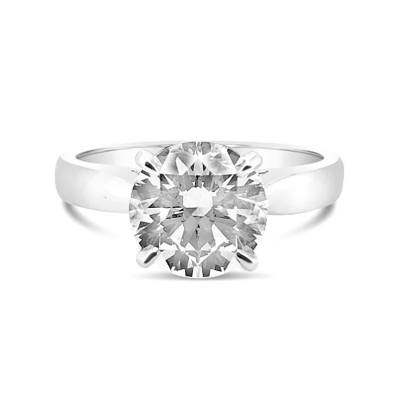 White Gold Solitaire Engagement Ring