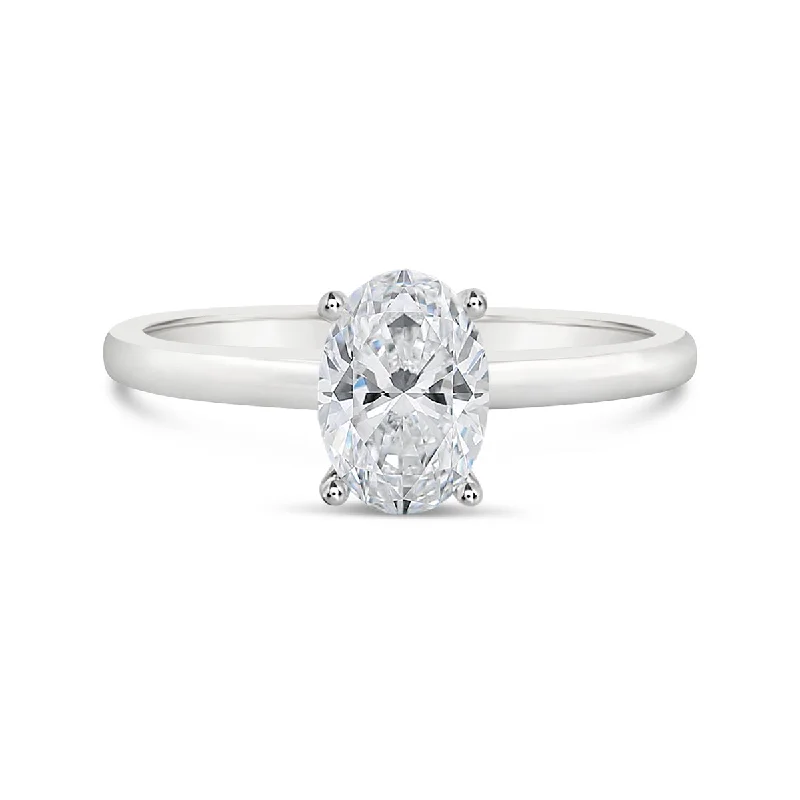 White Gold Solitaire Engagement Ring