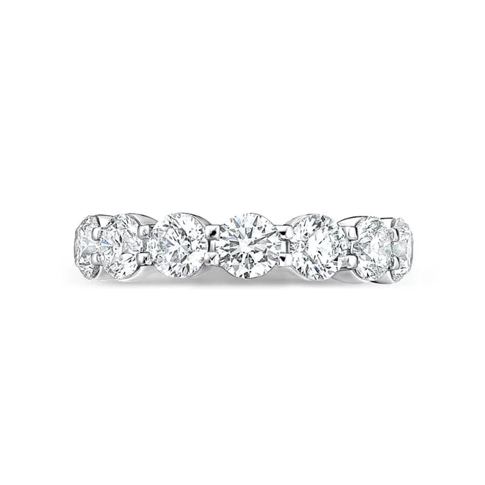 Platinum Petite Prong Diamond Eternity Band