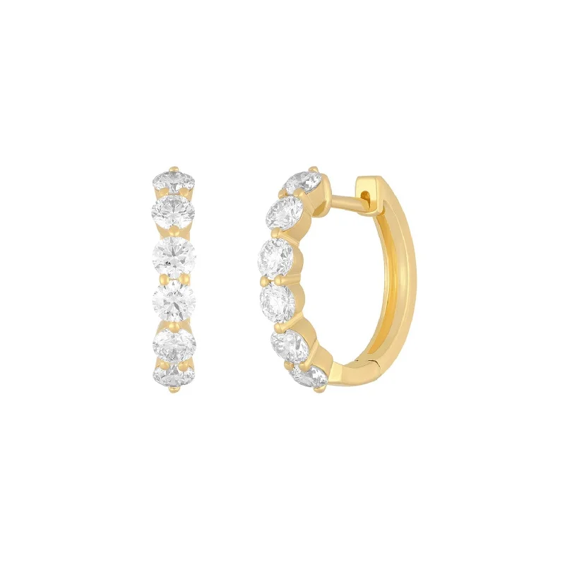 Jumbo Diamond Hoop Earrings