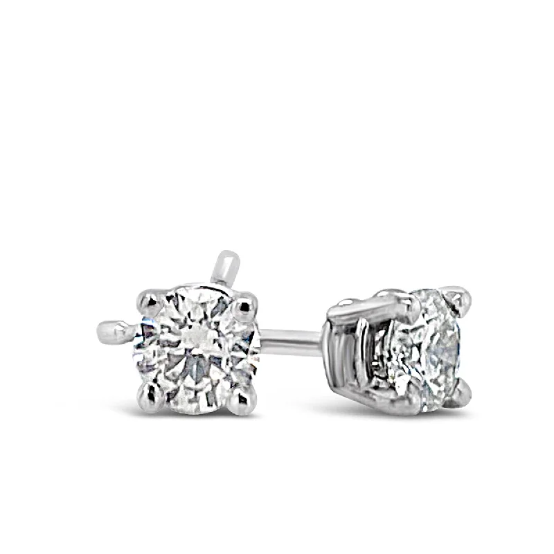 Forevermark 0.61 Cttw. White Gold Diamond Solitaire Earrings