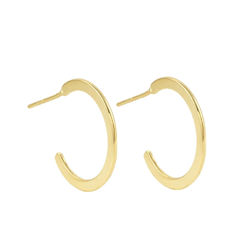 Flat Hoop Earrings