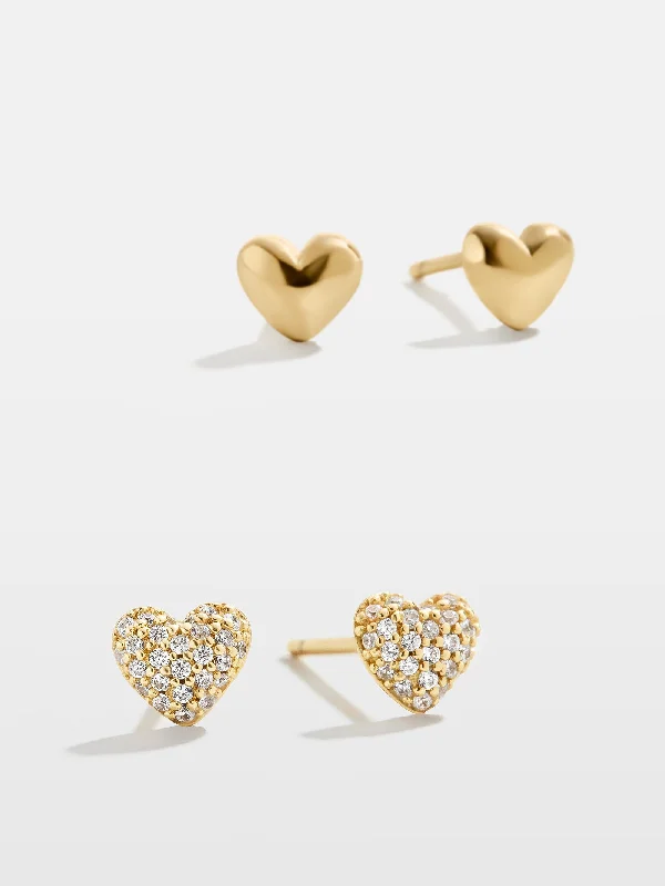 Adrianna 18K Gold Earrings - Clear