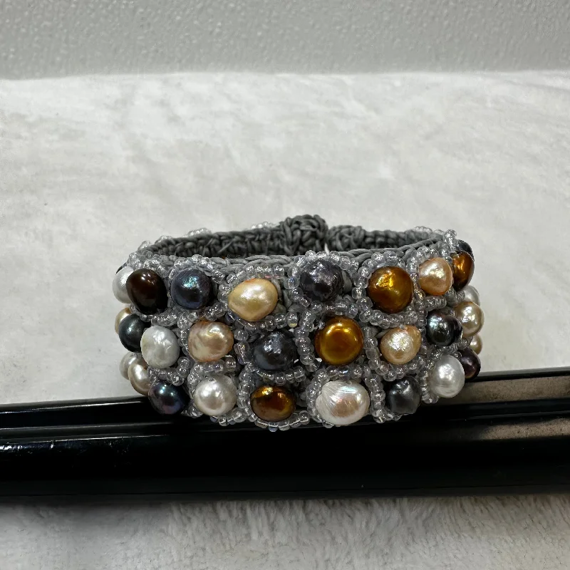 Beaded Bracelet cuff Bangle By Cmf