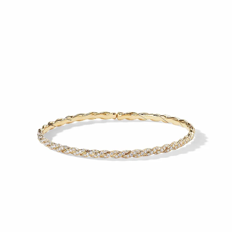 Pavéflex Bracelet in 18K Yellow Gold with Diamonds