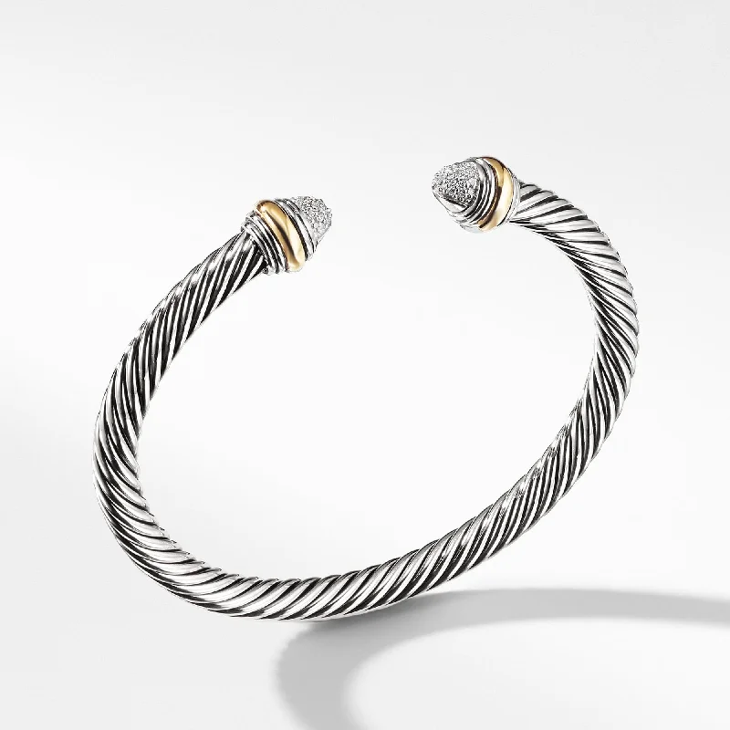 Cable Classics Collection® Bracelet with Diamonds and 14K Gold