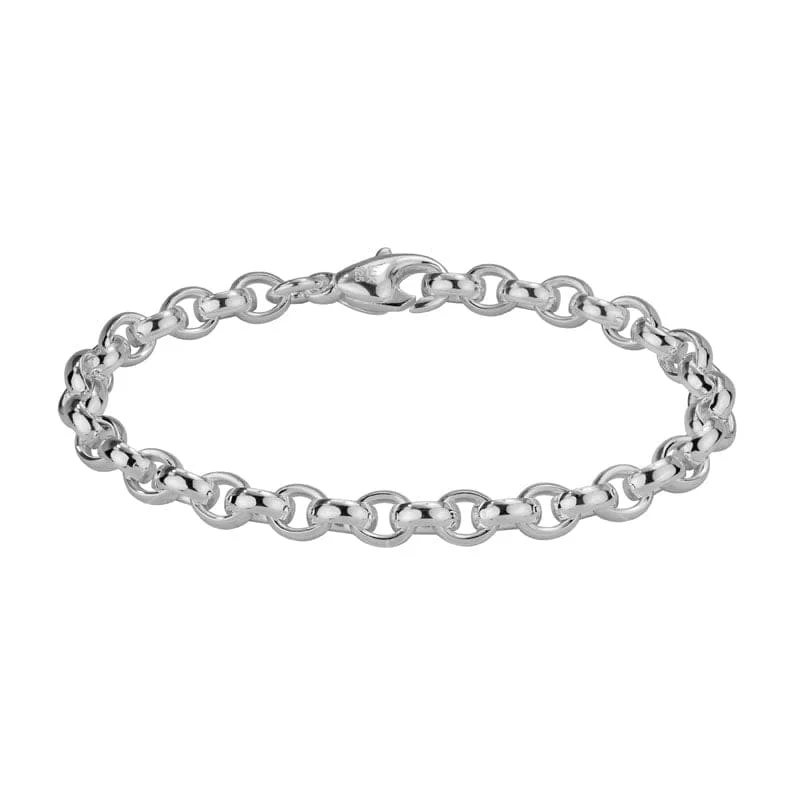 Sterling Silver Oval Link Bracelet