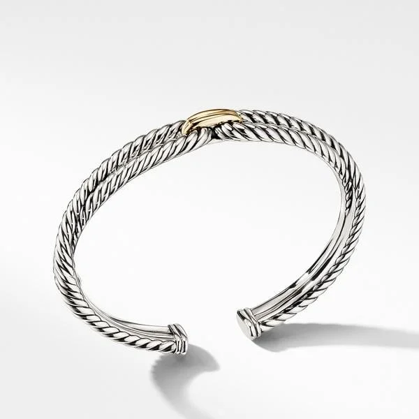 Cable Loop Bracelet with 18K Gold