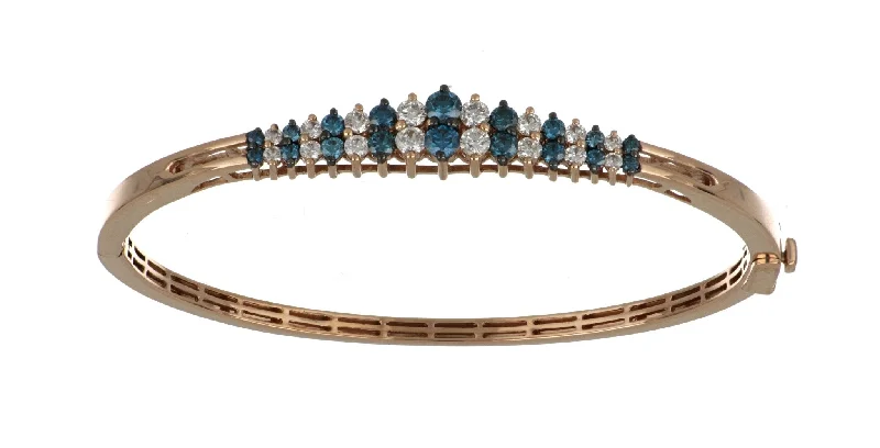 Blue Diamond Ladies Bangle (Blue Diamond 0.96 cts. White Diamond 0.78 cts.)