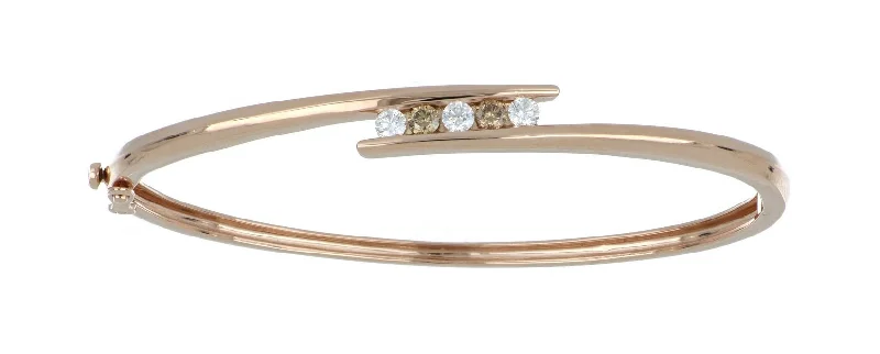 Brown Diamond Ladies Bangle (Brown Diamond 0.19 cts. White Diamond 0.28 cts.)