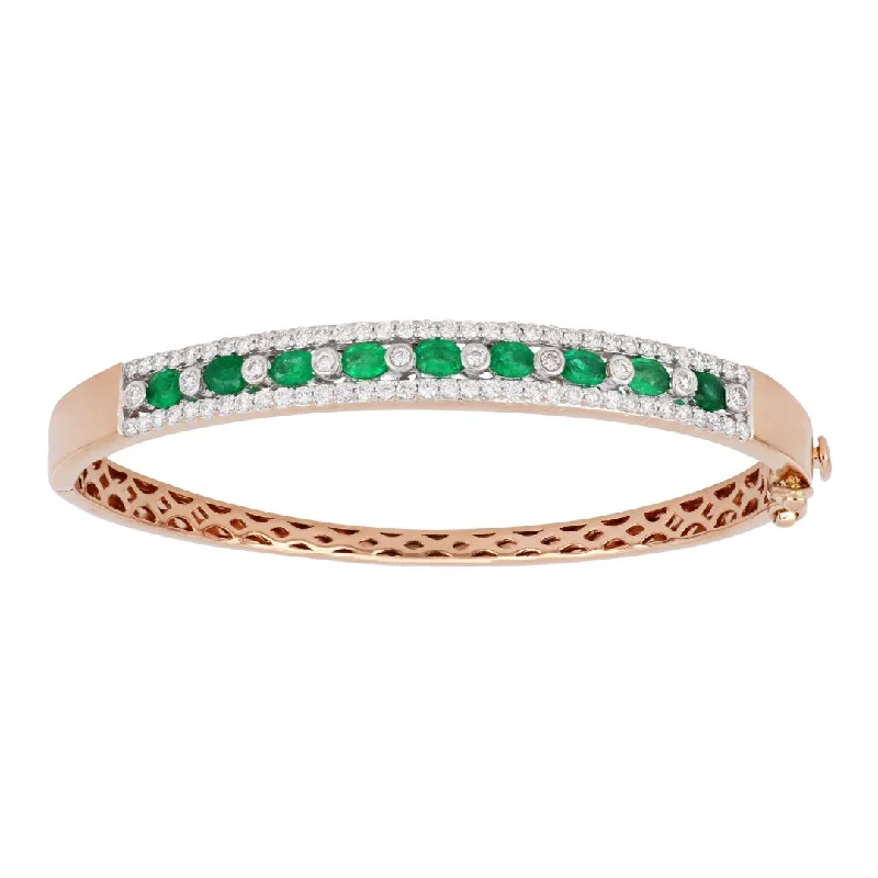 Emerald Bangle (Emerald 1.06 cts. White Diamond 1.15 cts.)