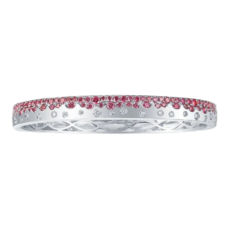 Purple Diamond Bangle (Diamond 2.11 cts. White Diamond 0.38 cts.)