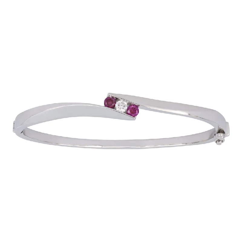 Purple Diamond Bangle (Purple Diamond 0.36 cts. White Diamond 0.19 cts.)