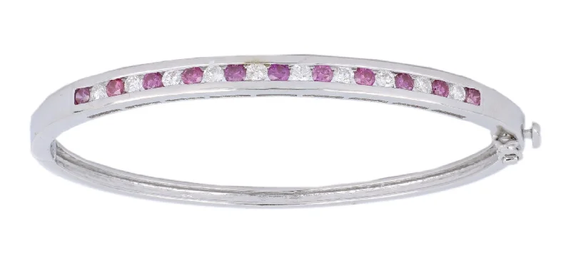 Purple Diamond Ladies Bangles (Purple Diamond 0.79 cts. White Diamond 0.68 cts.)